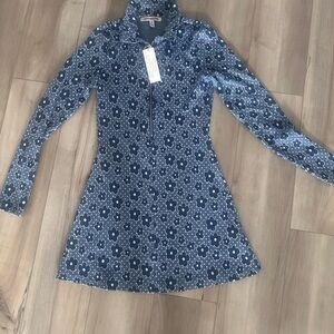 Urban Outfitters Blue Patterned Kids Dress